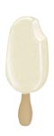 Mini Vanilla Ice Cream Stick Covered in White Chocolate