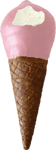Mini Strawberry Ice Cream Cone